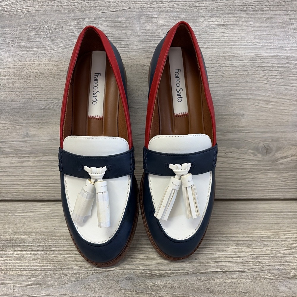 Franco Sarto Carolyn Low Profile Tassel Loafers 7 (c3) - Picture 4 of 8